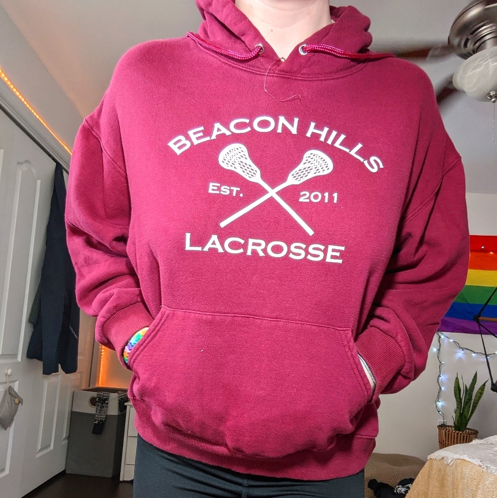 Teen Wolf Styles Stilinski lacrosse medium hoodie
